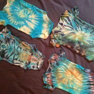 Homemade baby tie dye 6-9 months